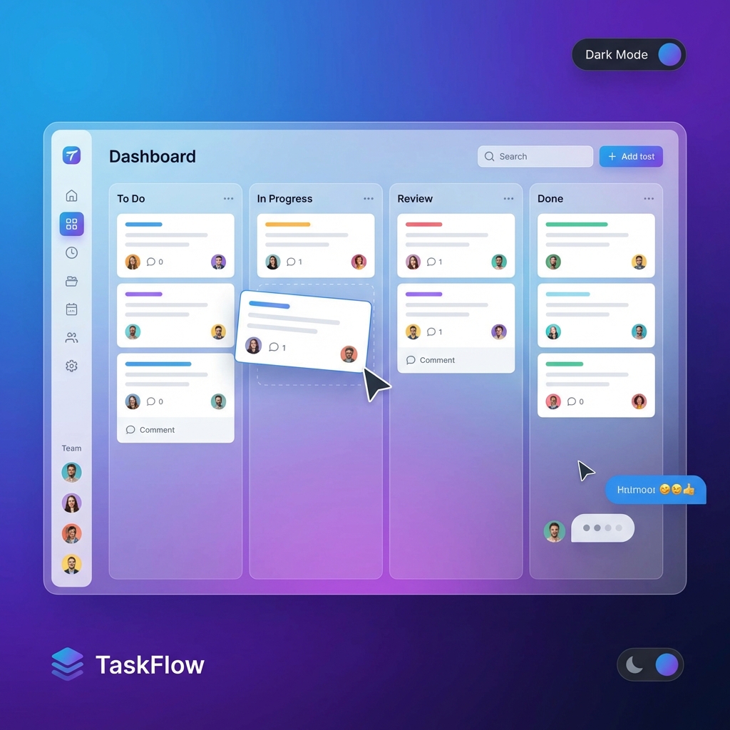Task management app screenshot