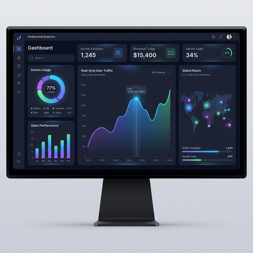 Analytics dashboard screenshot